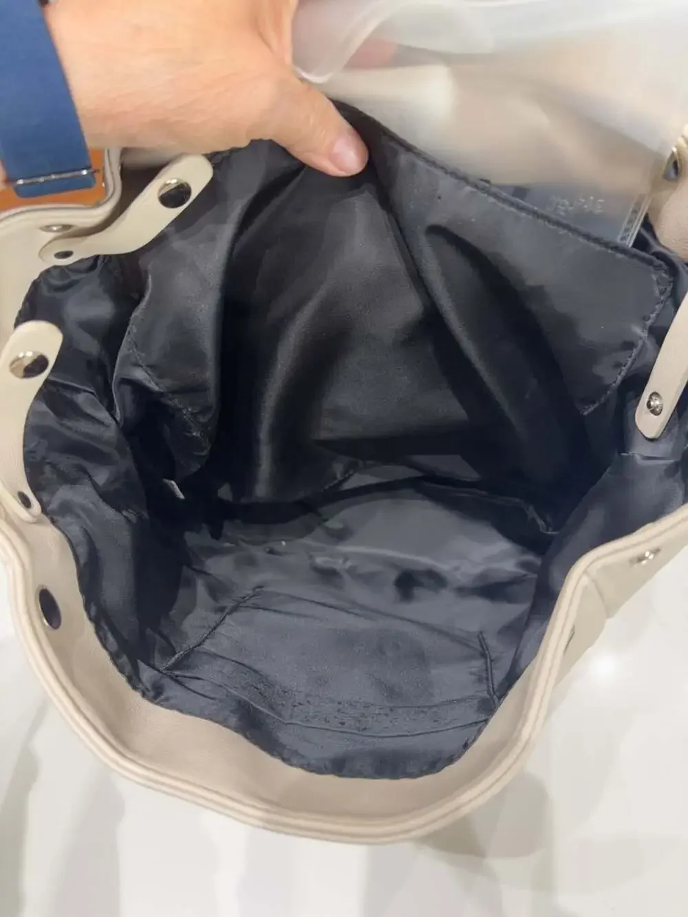 Hydration Backpack Bota Beige Faux Leather NWOT